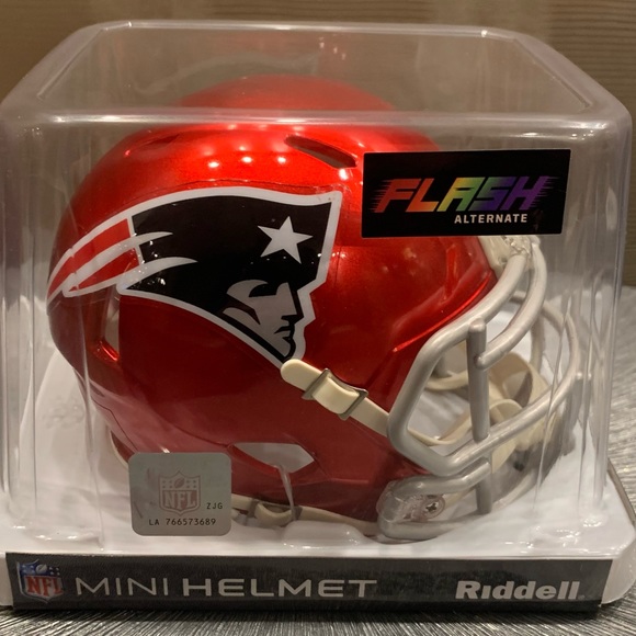 New England Patriots NFL flash alternate mini helmet Ridell - Picture 1 of 4